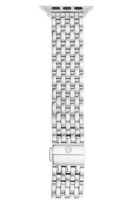 MICHELE 20mm Apple Watch Bracelet Watchband in Chrome