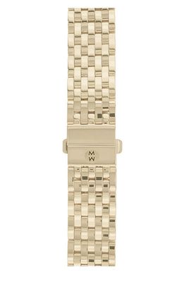 MICHELE Deco 18mm Gold Plated Bracelet Watchband
