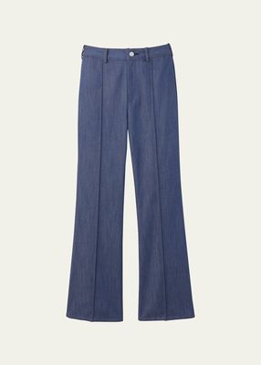 Michelle Denim Pants with Front Seam