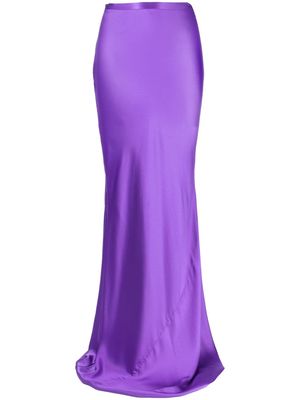 Michelle Mason bias maxi skirt - Purple