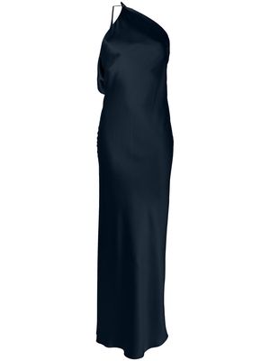 Michelle Mason single-shoulder maxi dress - Blue