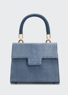 Michelle Mini Lizard Top-Handle Bag