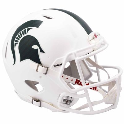 Michigan State Spartans Riddell 2017 Alternative White Revolution Speed Full-Size Authentic Football Helmet