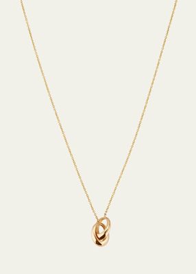 Micro Crescent Links Necklac