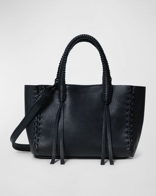 Micro Grained Leather Tote Bag