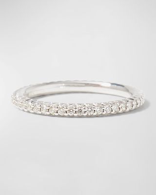 Micro Pave Diamond Eternity Ring in 18K Gold