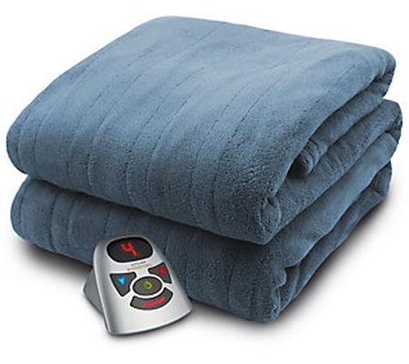 Micro Plush Heated Blanket with Digital Control , Full