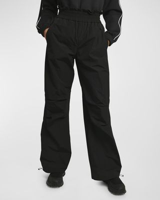 Mid-Rise Drawcord-Cuff Pants
