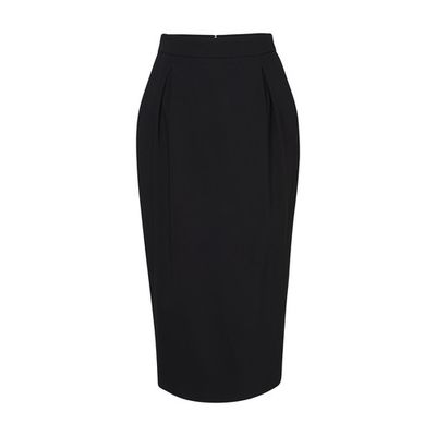 Midi black skirt