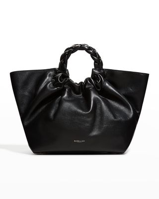 Midi LA Braided Top-Handle Bag