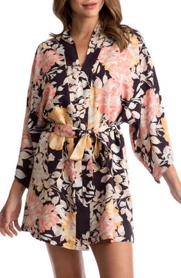 Midnight Bakery Mohana Floral Wrap in Black