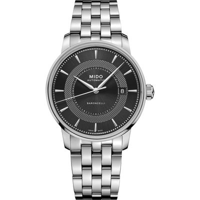 MIDO Baroncelli Signature Automatic Bracelet Watch, 39mm in Silver 