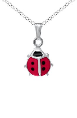 Mignonette Sterling Silver Ladybug Necklace