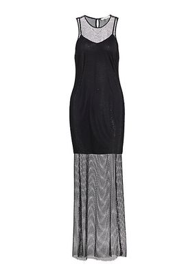 Mika Crystal Mesh Maxi Dress