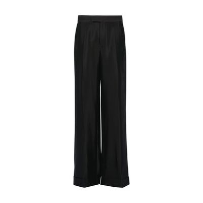 Mikado silk pants