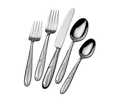 Mikasa Cocoa Blossom 65-Piece Flatware Set