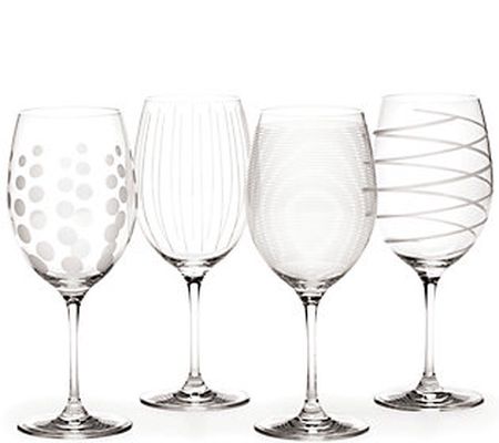 Mikasa Set of 4 Red Wine Glasses - Cheers Colle ction
