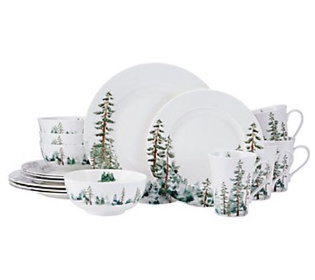 Mikasa Watercolor Forest 16-Piece Dinnerware Se t