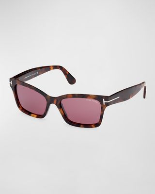 Mikel Acetate Square Sunglasses