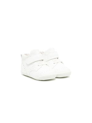 Miki House touch-strap lace-up sneakers - White