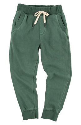 Miki Miette Kids' Ziggy Cotton Blend Joggers in Heritage Green