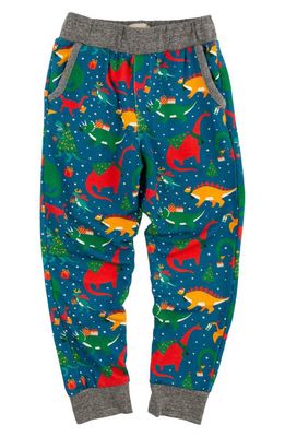 Miki Miette Kids' Ziggy Dino Party Holiday Print Joggers in Dinoparty