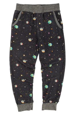 Miki Miette Kids' Ziggy Galaxy Print Cotton Joggers in Space