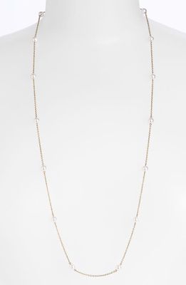Mikimoto Akoya Pearl Station Necklace in Yellow Gold