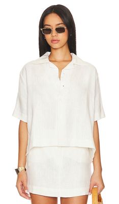 MIKOH Busan Button Up in White