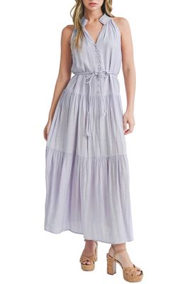 Mila Mae Tiered Maxi Dress in Lavender 