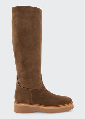 Milana Suede Tall Flat Boots