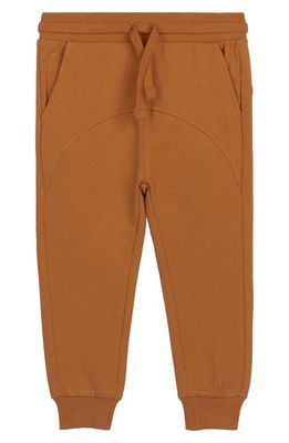 MILES BABY Kids' Organic Cotton Joggers in Camel