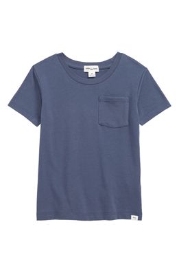 miles Kids' Organic Cotton Pocket T-Shirt in 610 Dusty Blue
