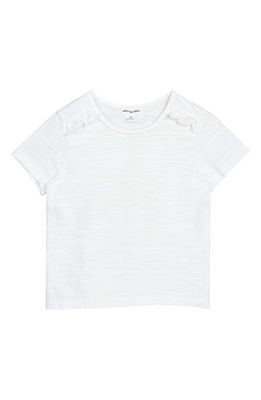 MILES THE LABEL Kids' Organic Cotton Slub Jersey T-Shirt in Off White