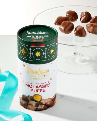 Milk Chocolate Covered Molasses Puffs