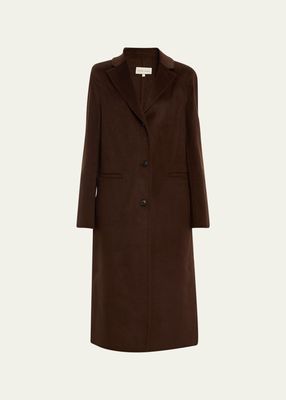 Mill Cashmere-Blend Long Top Coat