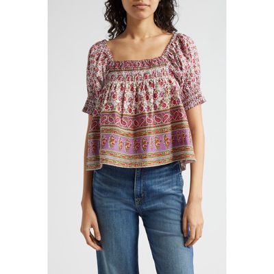 MILLE Caro Off the Shoulder Top in Heirloom 