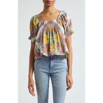 MILLE Caro Off the Shoulder Top in Kaleidoscope