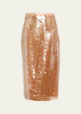Miller Sequined Midi Skirt