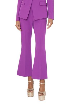 Milly Cady Flare Crop Pants in Vivid Violet