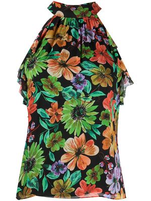 Milly Hendrix Wildflower Garden Print halter-top - Multicolour