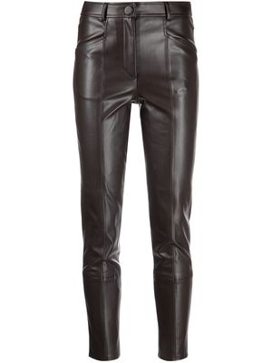 Milly Rue Faux Leather pants - Brown