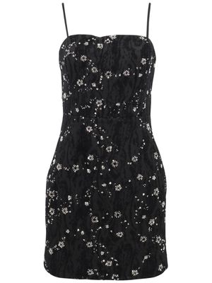 Milly Skyla bead-embellished minidress - Black