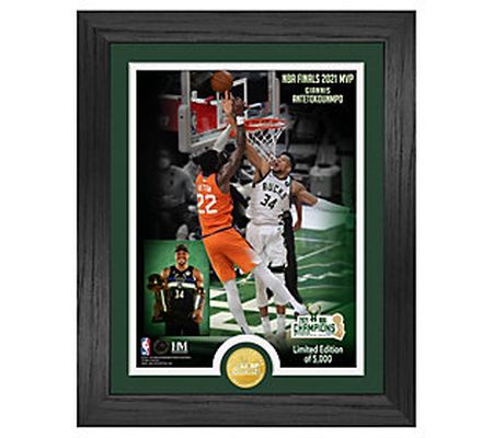 Milwaukee Bucks 2021 NBA Finals MVP Bronze Coin Photo Mint