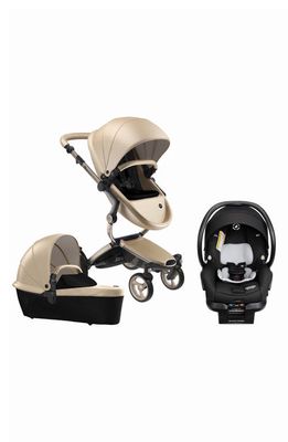 mima Xari 4G Chassis Stroller & Maxi-Cosi Mico XP Infant Car Seat Travel System in Gold Gold Black Black