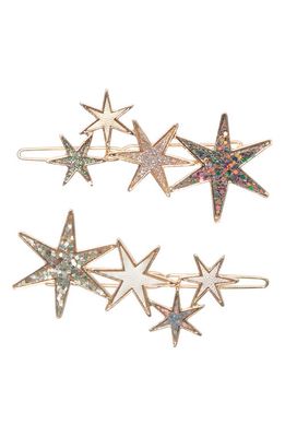 Mimi & Lula 2-Pack Constellation Push-Pin Hair Clips in Christmas