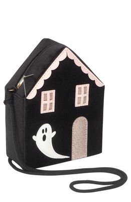 Mimi & Lula Kids' Haunted House Crossbody Bag in Black