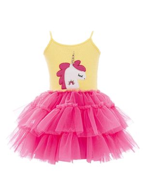 Mimi Tutu Jenny unicorn-motif tulle dress - Pink