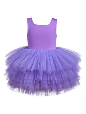 Mimi Tutu square-neck sleeveless tutu dress - Purple
