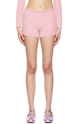 Mimi Wade Pink Mohair Shorts